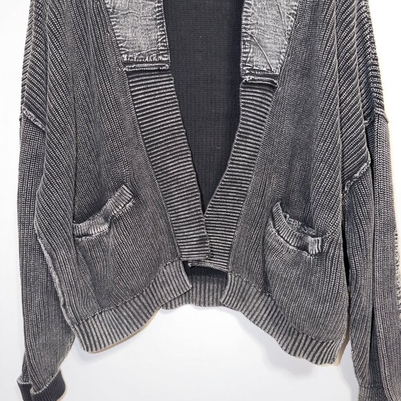 Torrid Festi Open Front Cardigan Size 2X 18/20 Black Slouchy Sweater - Picture 5 of 6